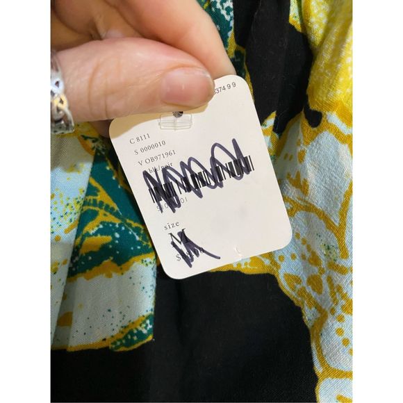 Free People NWT Electric Day Floral Cropped Top Emerald Green Sz Medium, MP $88 - Picture 3 of 11